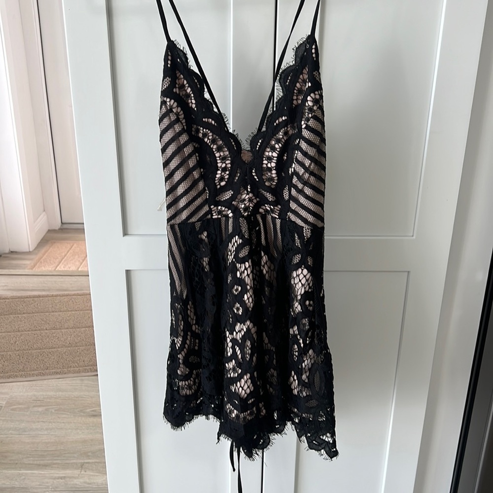 American threads lace romper